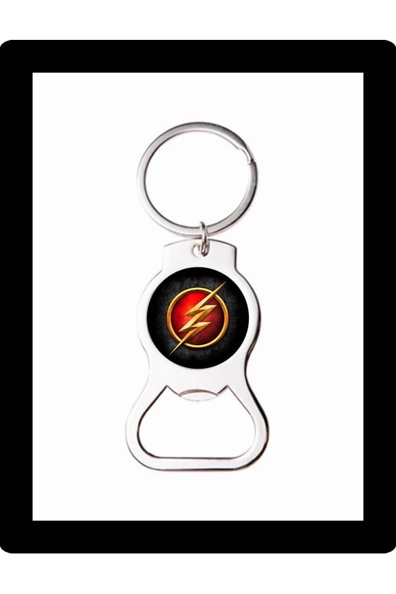 The Flash Logo Art Custom Bottle Opener Keychain Key Ring Cool Unique Gift