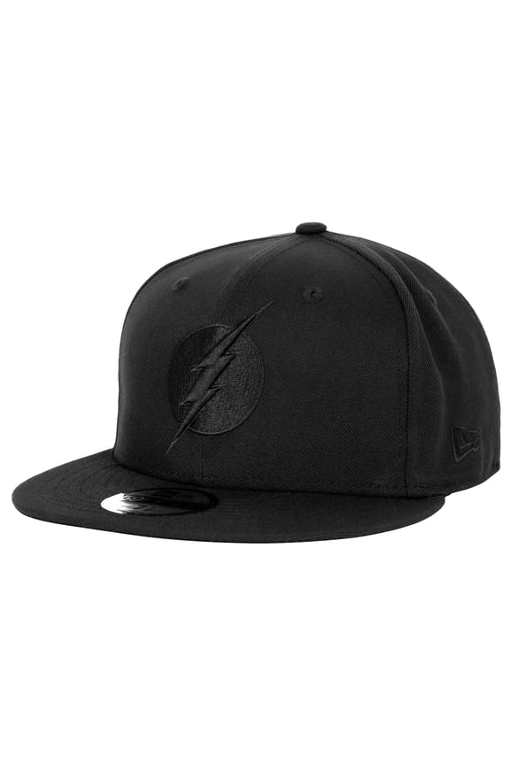 The Flash Logo Black on Black New Era 59Fifty Fitted Hat-7 1/4 Fitted