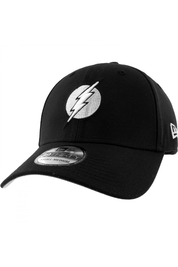 The Flash Logo Glow In The Dark New Era 39Thirty Fitted Hat-Medium/Large