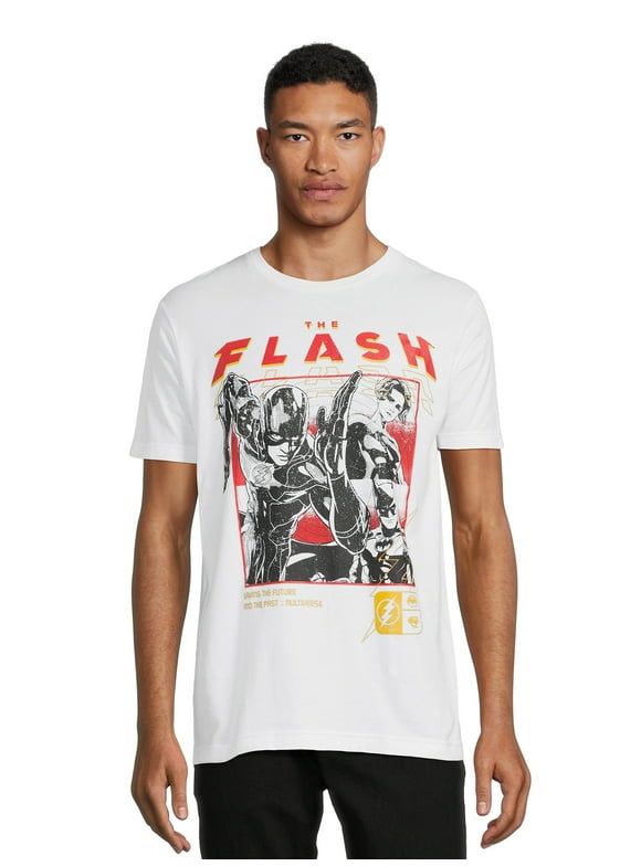 The Flash Men's and Big Men's Graphic Tees with Short Sleeves, Sizes S - 3XL