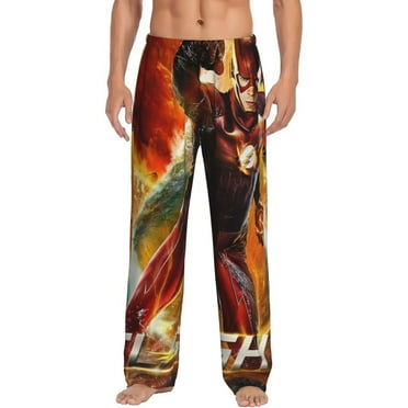 The Flash Mens Pajama Pants All Over Print Soft Loose Lounge Pants Fashion Pjs Bottoms Sleepwear with Pockets