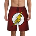 thumbnail image 1 of The Flash Mens Swim Trunks Quick Dry Board Shorts with Mesh Lining, Hawaii Beach Shorts Swimwear Bathing Suits, 1 of 8
