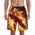 thumbnail image 1 of The Flash Mens Swim Trunks Quick Dry Board Shorts with Mesh Lining, Hawaii Beach Shorts Swimwear Bathing Suits, 1 of 8