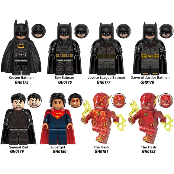 The Flash Movie Building Block Figure x 8 Sets 2