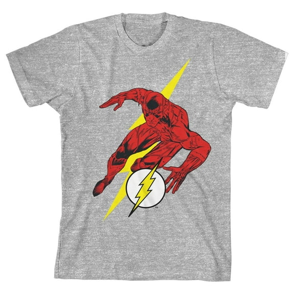 The Flash Multiple Flash Boy's Athletic Heather T-shirt
-Medium
