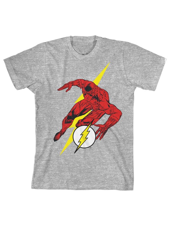 The Flash Multiple Flash Boy's Athletic Heather T-shirt
-Medium