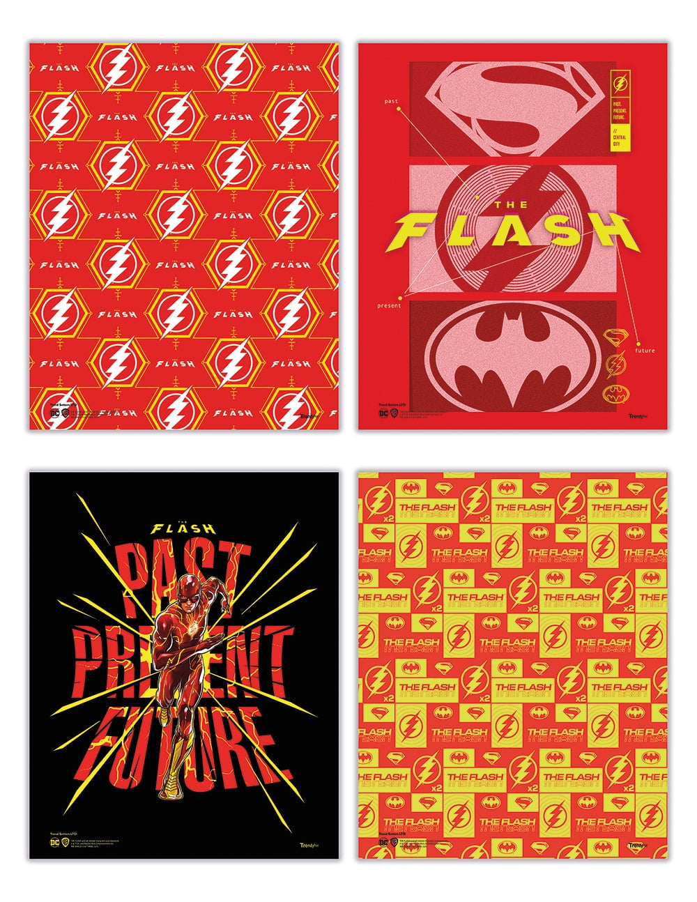 The Flash (Past Present Future) TrendyPrint™ Wall Art Set - Walmart.com