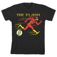 thumbnail image 1 of The Flash Pixel Art Youth Black Graphic Tee-XL, 1 of 4
