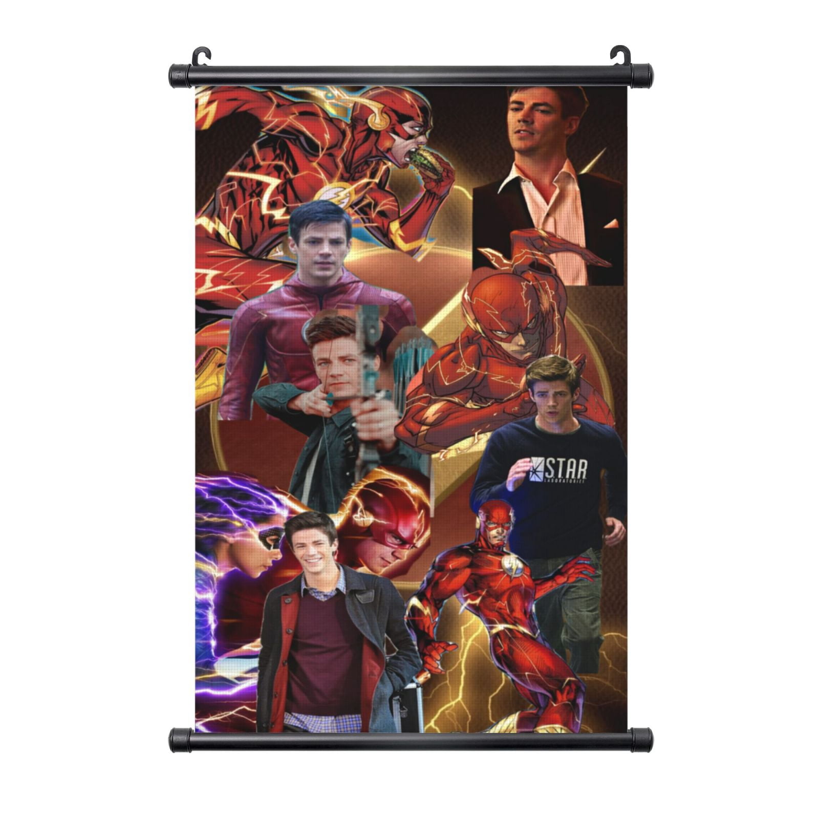 The Flash Posters Wall Hanging Black Plastic Shaft Poster Home Decor ...