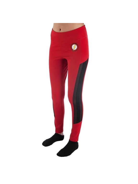 Red Workout Leggings-Medium