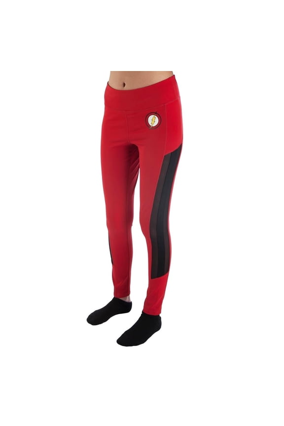 Red Workout Leggings-Medium