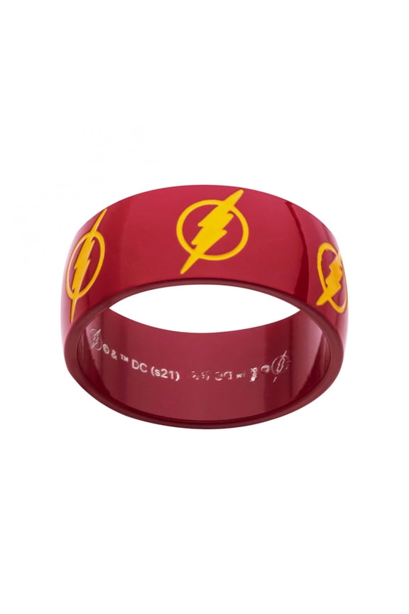 The Flash Repeating Logo Ring-Size 8