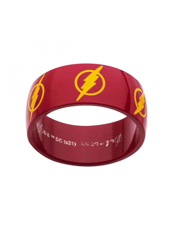 The Flash Repeating Logo Ring-Size 9
