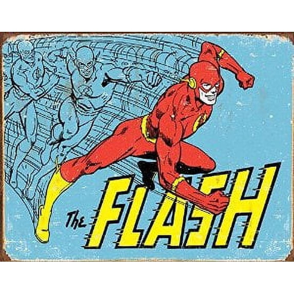 The Flash Retro 16" x 13" Tin Sign