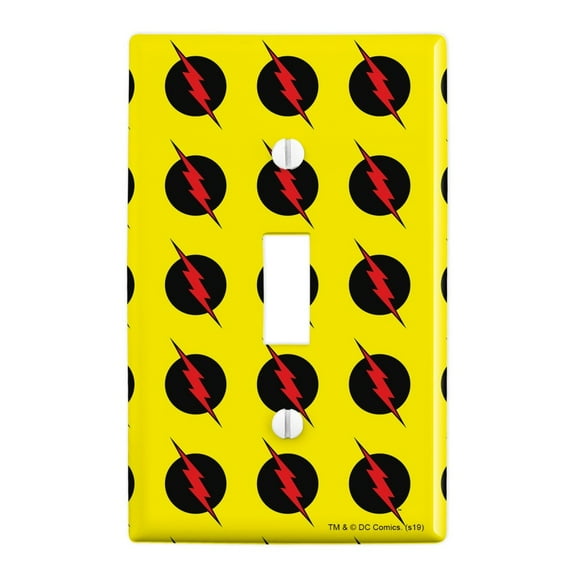 The Flash Reverse Flash Logo Plastic Wall Decor Toggle Light Switch Plate Cover