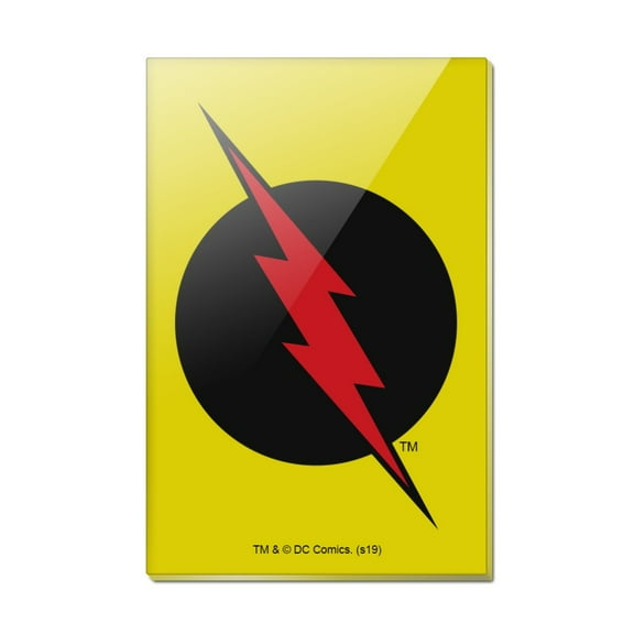 The Flash Reverse Flash Logo Rectangle Acrylic Fridge Refrigerator Magnet