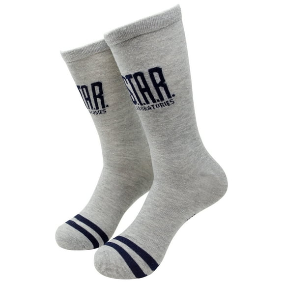 The Flash S.T.A.R. Labs Grey Crew Socks