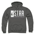 thumbnail image 1 of The Flash S.T.A.R. Unisex Adult Pull-Over Heather Hoodie, Medium, Charcoal, 1 of 4