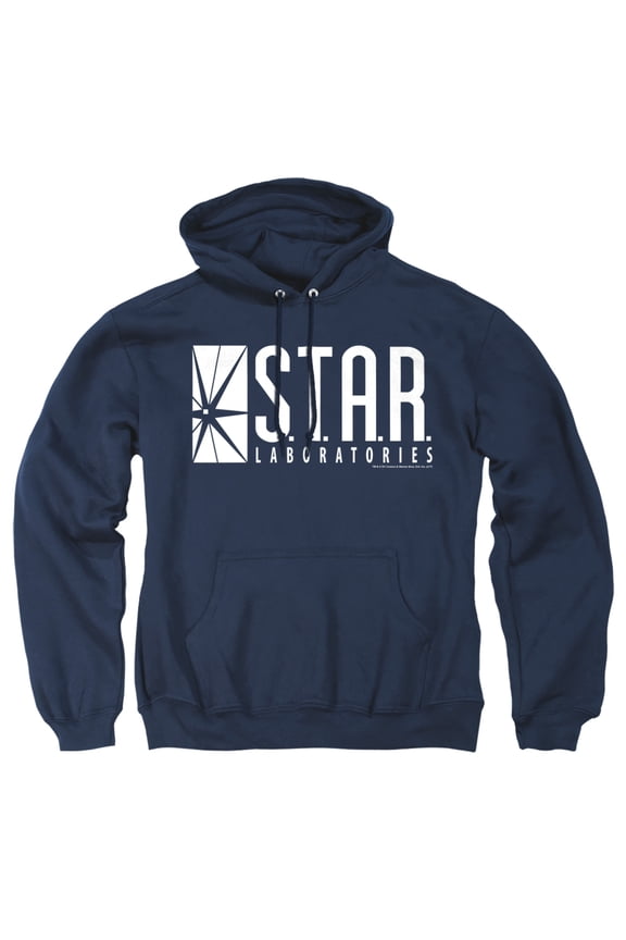 S.T.A.R. Unisex Adult Pull-Over Heather Hoodie, Small, Navy