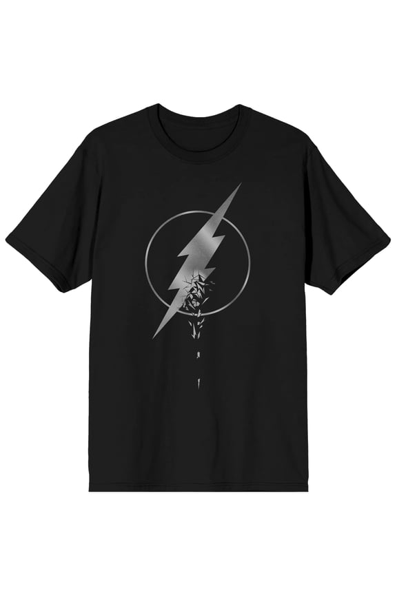 The Flash Speedster Zoom Logo Men's Black Graphic Tee-XL