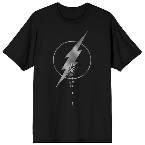 The Flash Speedster Zoom Logo Men's Black Graphic Tee-XS
