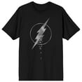 thumbnail image 1 of The Flash Speedster Zoom Logo Men's Black Graphic Tee-XXL, 1 of 6