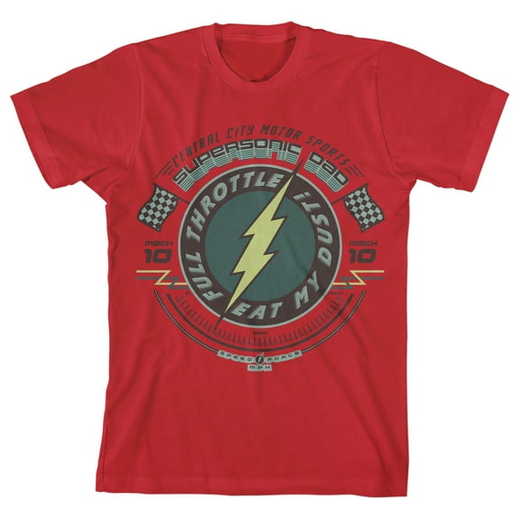 The Flash Supersonic Speed Force Youth Red Graphic Tee-M