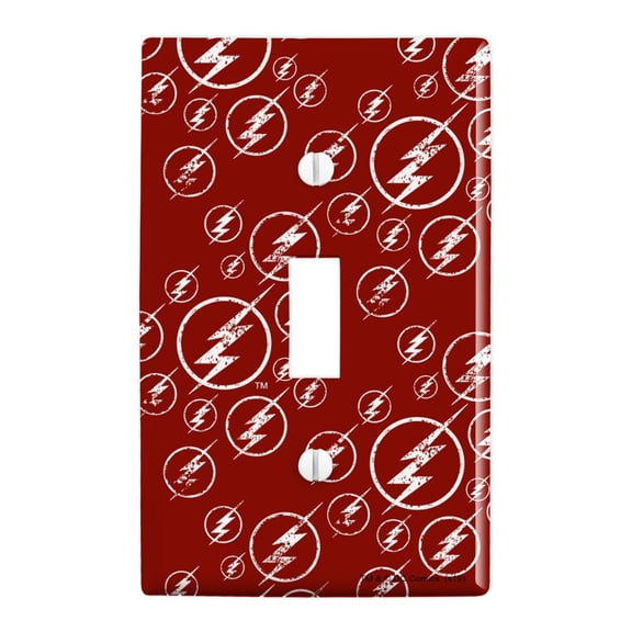 The Flash TV Series Logo Pattern Plastic Wall Decor Toggle Light Switch Plate Cover