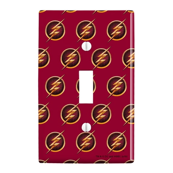 The Flash TV Series Logo Plastic Wall Decor Toggle Light Switch Plate Cover