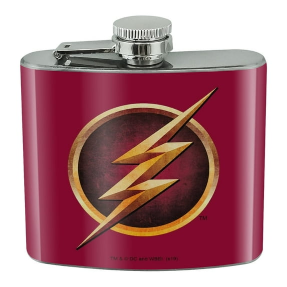 The Flash TV Series Logo Stainless Steel 5oz Hip Drink Kidney Flask