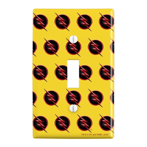 The Flash TV Series Reverse Flash Logo Plastic Wall Decor Toggle Light Switch Plate Cover