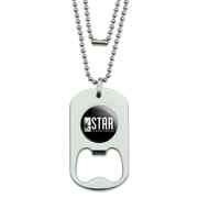 The Flash TV Series STAR Labs Logo Military Dog Tag Bottle Opener Pendant