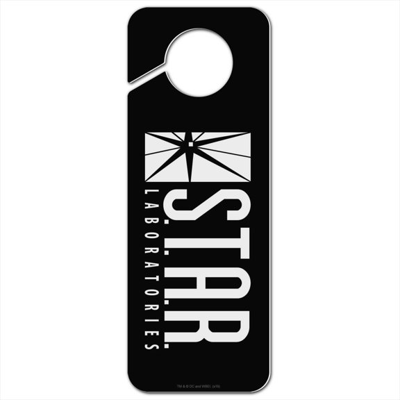 The Flash TV Series STAR Labs Logo Plastic Door Knob Hanger Sign