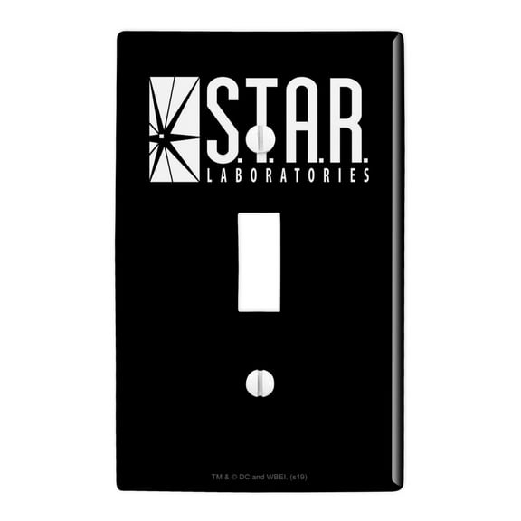 The Flash TV Series STAR Labs Logo Plastic Wall Decor Toggle Light Switch Plate Cover