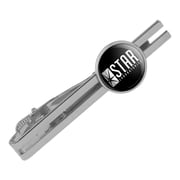 The Flash TV Series STAR Labs Logo Round Tie Bar Clip Clasp Tack Silver Color Plated