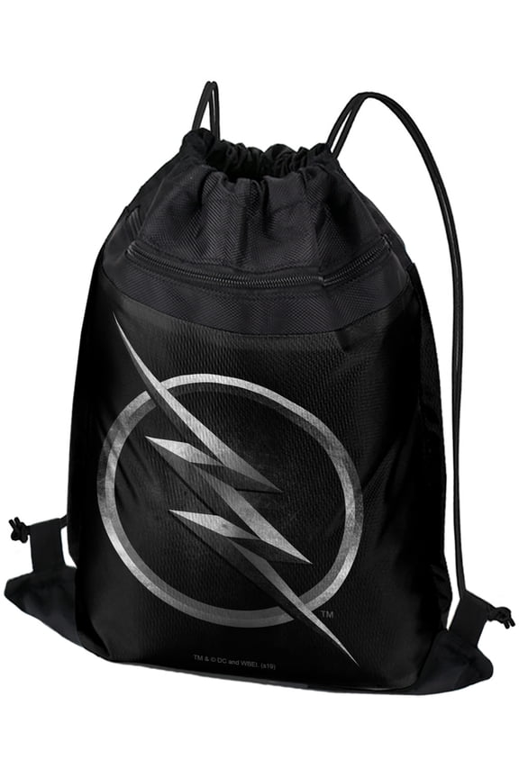 The Flash TV Series Zoom Logo Drawstring Backpack Sports Bag Sackpack 17" x 13", Perfect for Gym, Yoga or Practice