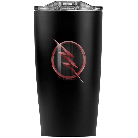 The Flash: Tv Series Reverse Flash Bolt Logo Stainless Steel 20 oz Travel Tumbler, Vacuum Insulated & Double Wall with Leakproof Sliding Lid | Great for Coffee/Hot Drinks and Cold Beverages