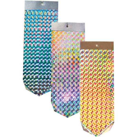 The Flasher 3 Pack | Spinning Clicking Flashing Holographic Bird Woodpeckers Geese Sparrows Starlings Black Birds Cardinals Blue Jays