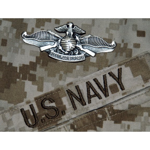 The Fleet Marine Force Warfare Specialist Pin Canvas Art - Stocktrek Images (32 x 25)