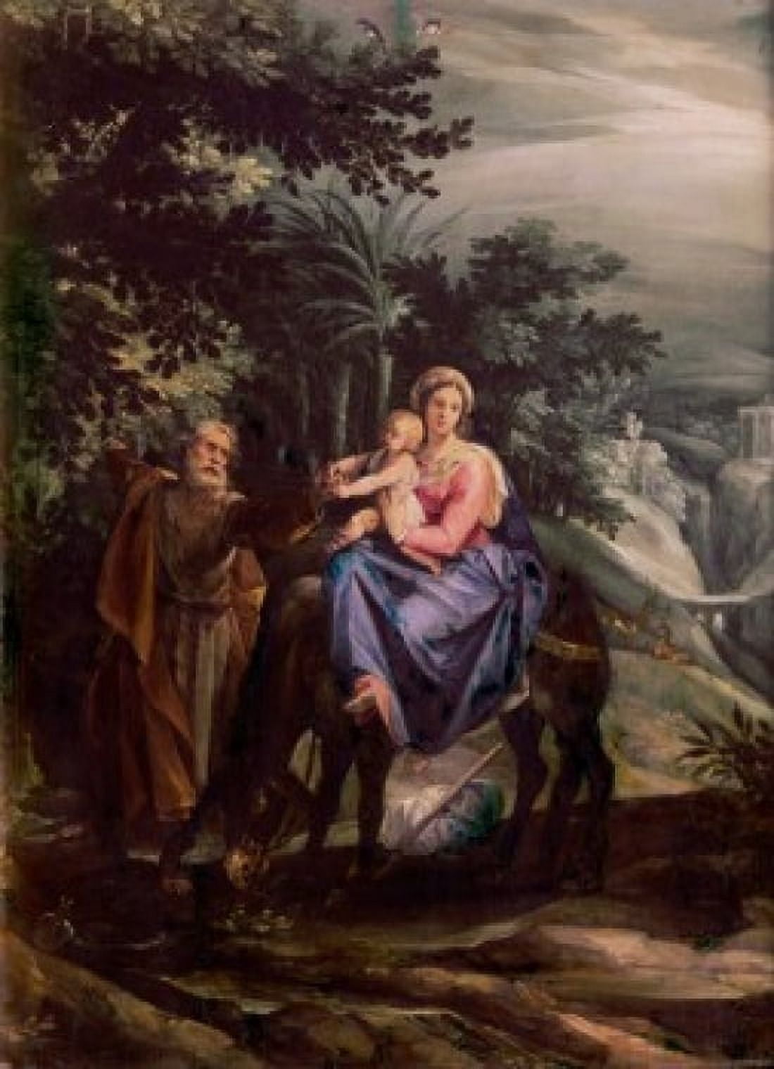 The Flight Into Egypt Giuseppe Cesari Arpino (1568-1640 Italian) Canvas Art - Giuseppe Cesari Arpino (24 x 36)