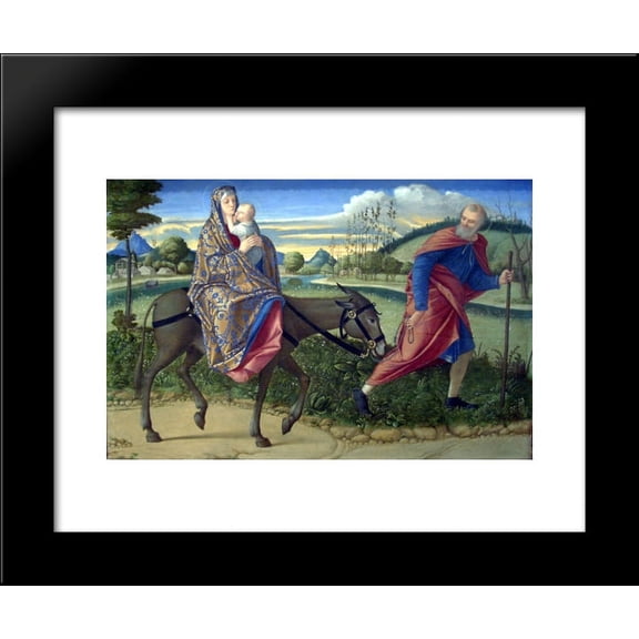 The Flight into Egypt 20x24 Framed Art Print by Vittore Carpaccio