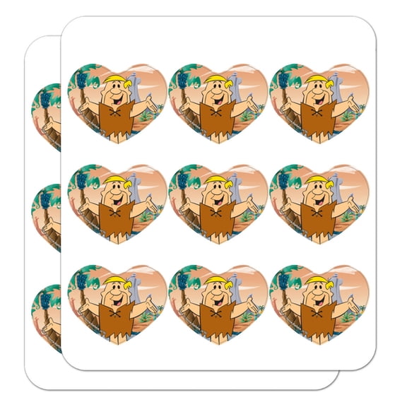 The Flintstones Barney Character Heart Shaped Planner Calendar Scrapbook Craft Stickers