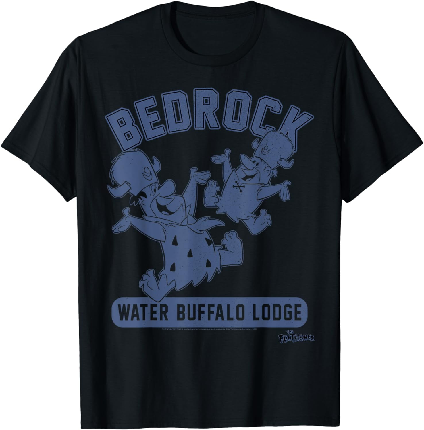 The Flintstones Bedrock Water Buffalo Lodge Collegiate TShirt For Men