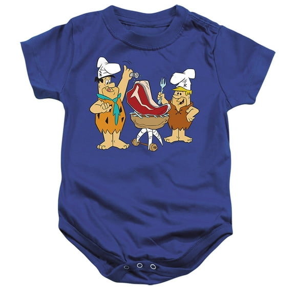 The Flintstones Beef Unisex Infant Snap Suit for Baby (18 Months) Royal Blue