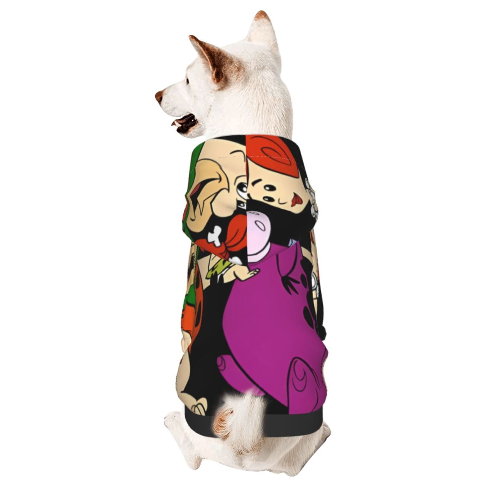 The Flintstones Dog Hoodie Sweatshirts Pet Pullover Streetwear Dog Coat