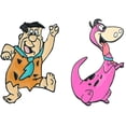 thumbnail image 1 of The Flintstones Fred And Dino Dog 1.25 Inches Tall Enamel Metal Pin Set of 2, 1 of 1