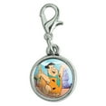 thumbnail image 1 of The Flintstones Fred Character Antiqued Bracelet Pendant Zipper Pull Charm with Lobster Clasp, 1 of 5
