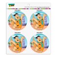 thumbnail image 1 of The Flintstones Fred Character Refrigerator Fridge Locker Vinyl Circle Magnet Set, 1 of 5