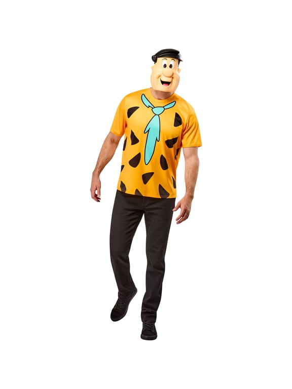 The Flintstones Fred Flintstone Ben Cooper Costume Set for Adults by Rubies, Men's One Size