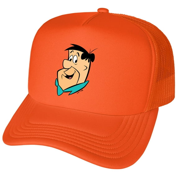 The Flintstones Fred Headshot Foam Snapback Trucker Hat - Unisex for Men and Women